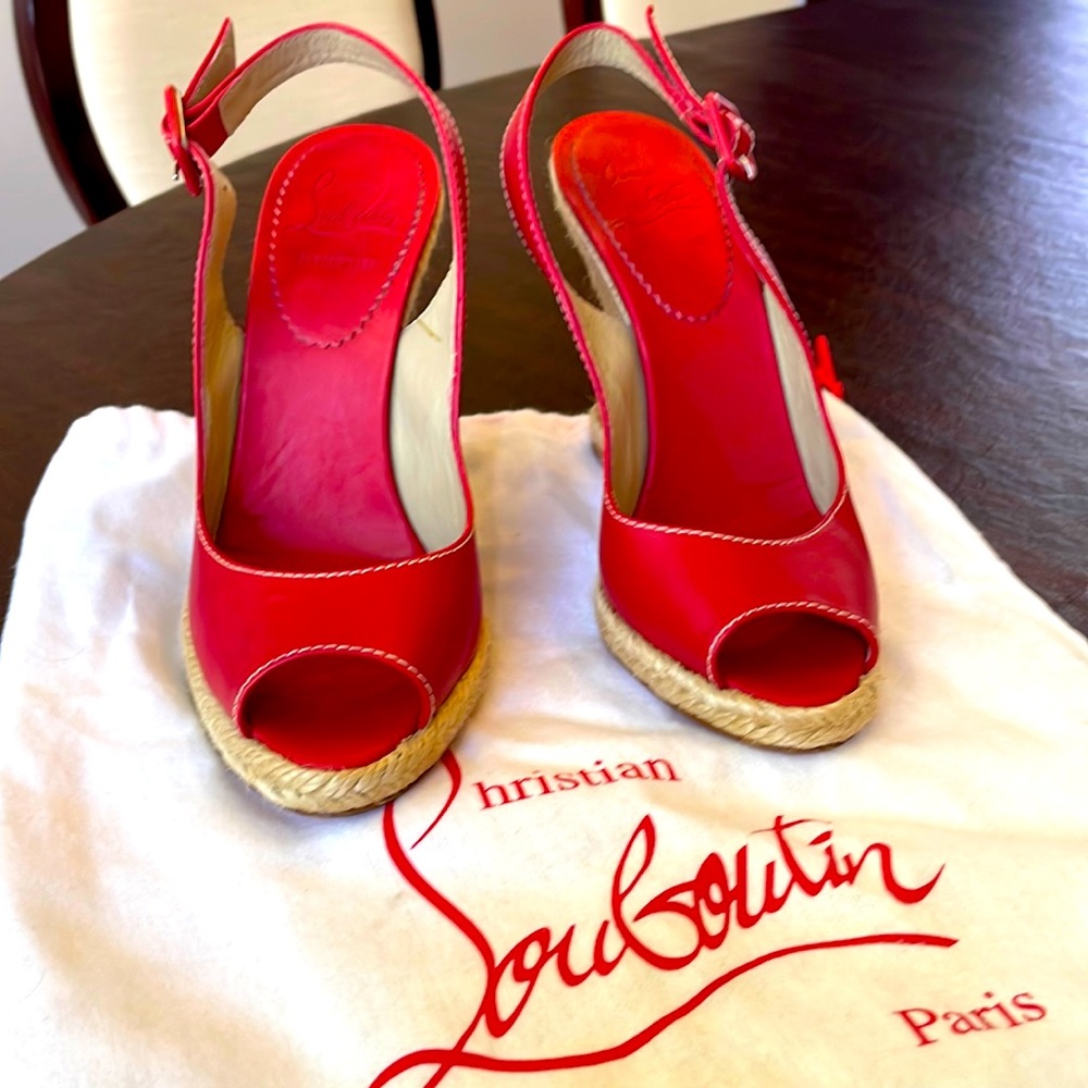 Christian Louboutin Espadrilles Red Size 37 or 6.5